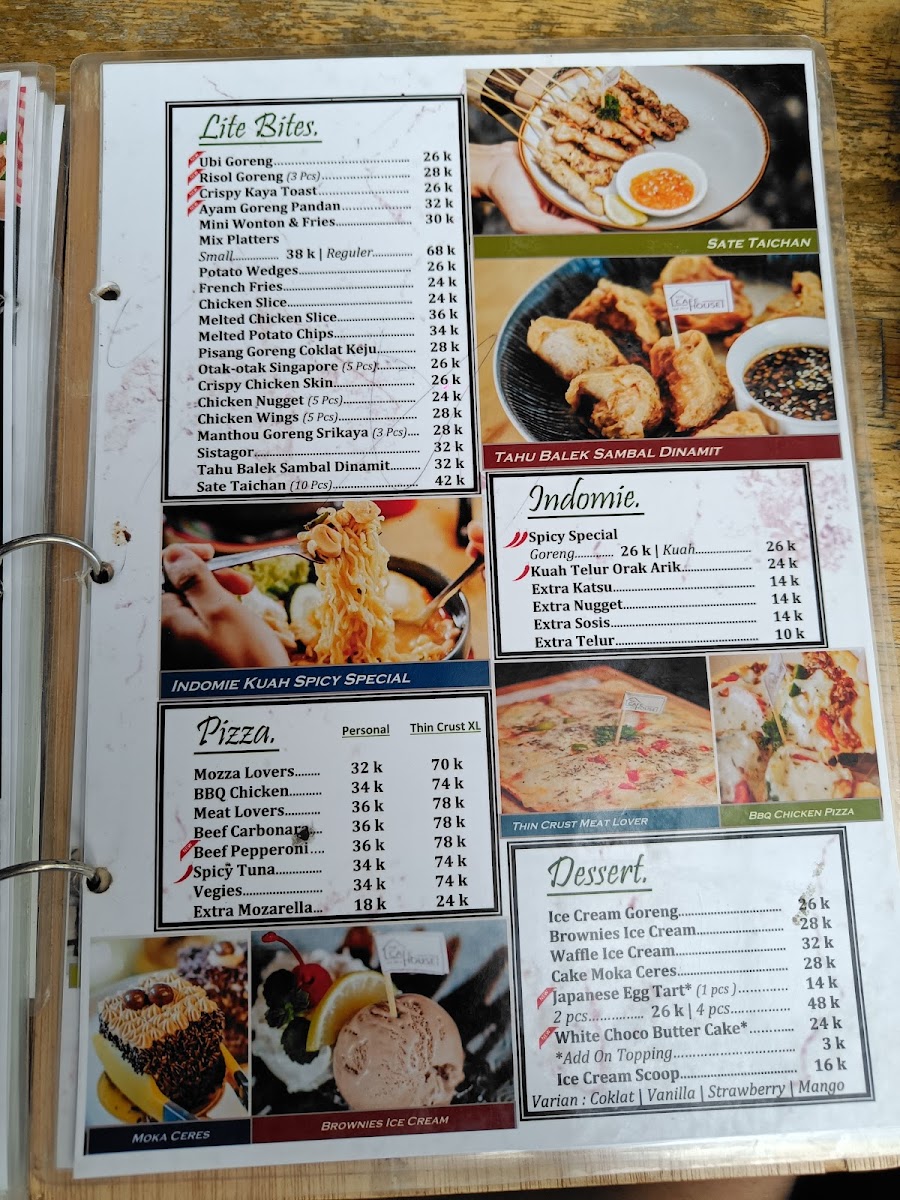 Menu The Cafe House-1